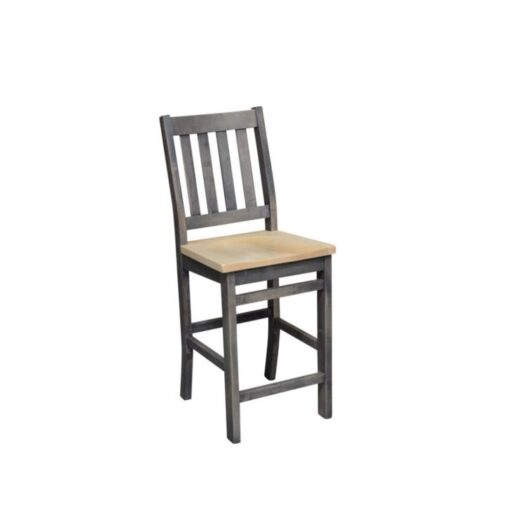 Brant counter chair with wood seat