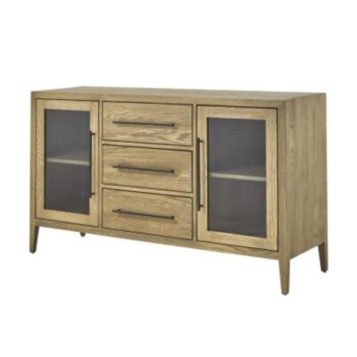 Denmark sideboard with 2 glass doors and 3 center drawers