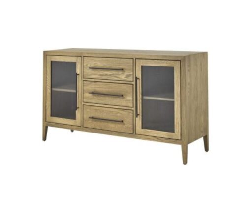 Denmark sideboard with 2 glass doors and 3 center drawers