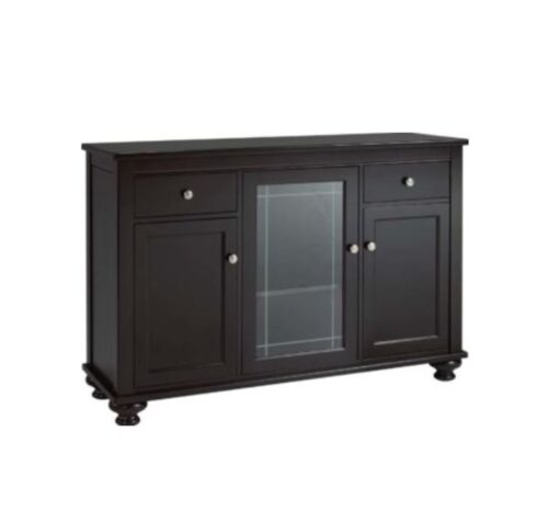 Lincoln sideboard with 2 wooden and 1 glass door