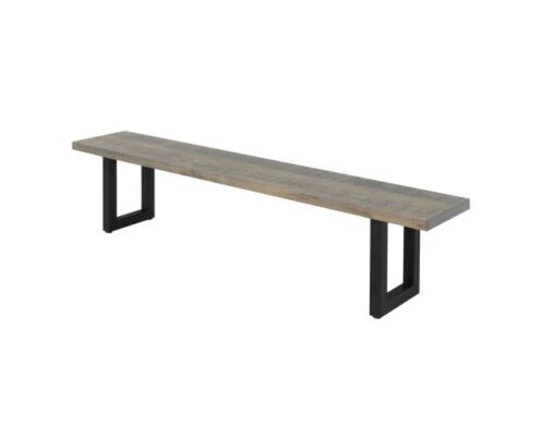 Norwich wooden bench with metal legs