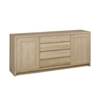 Sauvo sideboard with 2 doors and 4 center drawers