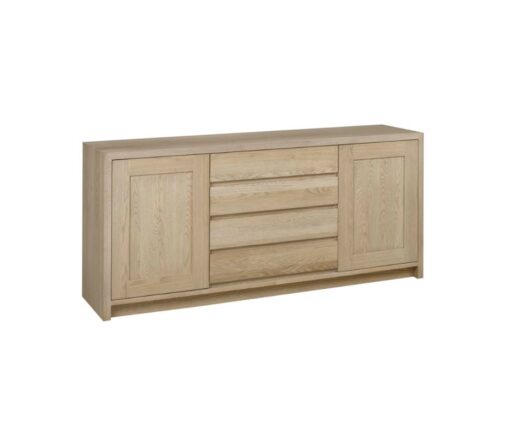 Sauvo sideboard with 2 doors and 4 center drawers