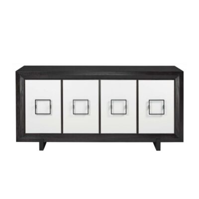 Wright sideboard with 4 doors and 2 drawers, 1 inside each set of doors
