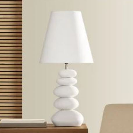 Stone Lamp White